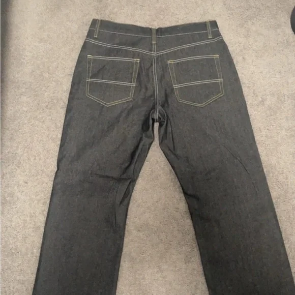 Stylish Black Graphic Jeans